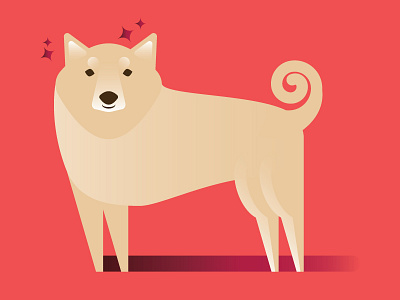 Lola! cute dog doge shiba shiba inu shibe vector