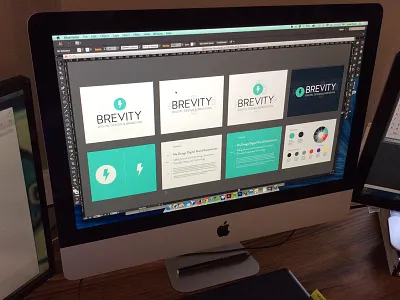 Brevity Brand Standards bolt brand brevity color lightning logo logotype standards typography