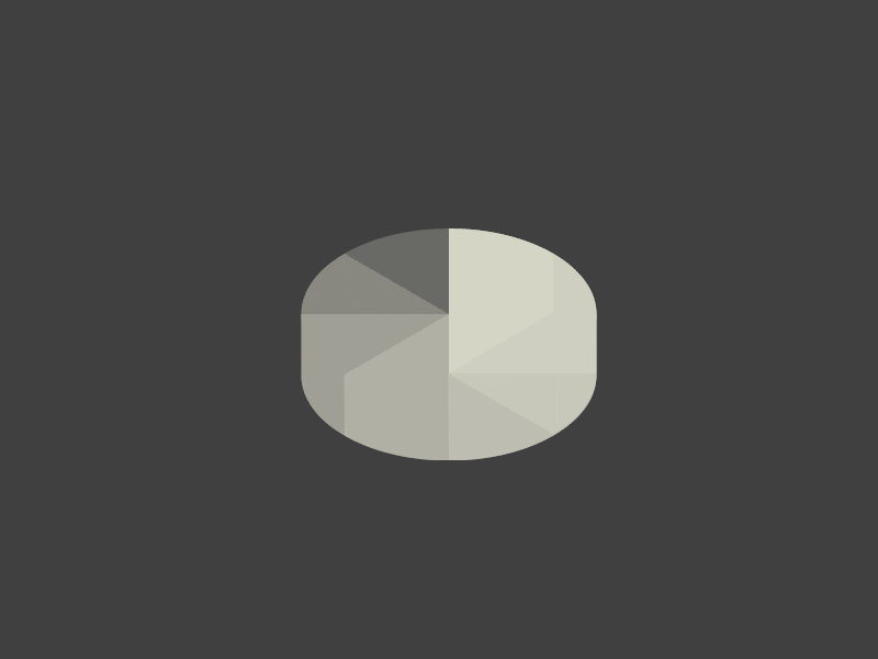 X-RAY PIE chart completion illustrio infographics interface pie