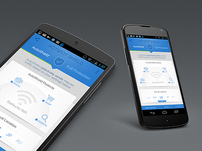 Android VPN Concept App mobile security ui ux vpn