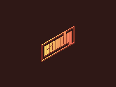 Candy gradient typography