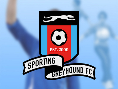 Sporting Greyhound Logo illustration logo design