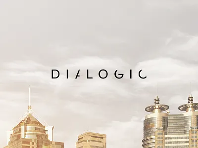 Experimental logo - Dialogic company concept consulting dialogic logo
