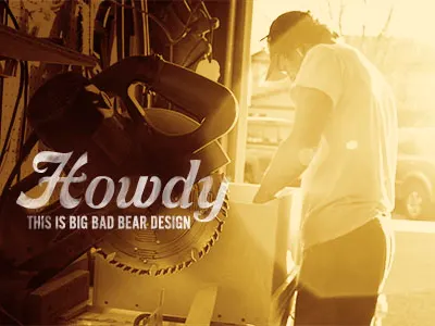 Big Bad Bear bear web website wood working