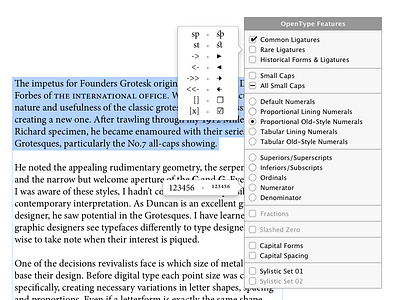 Ot Feature Panel adobe cc cs feature indesign opentype ot panel type ui ux