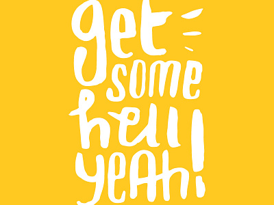 Helll Yeah awesome design studio hell yeah typography visual identity yellow