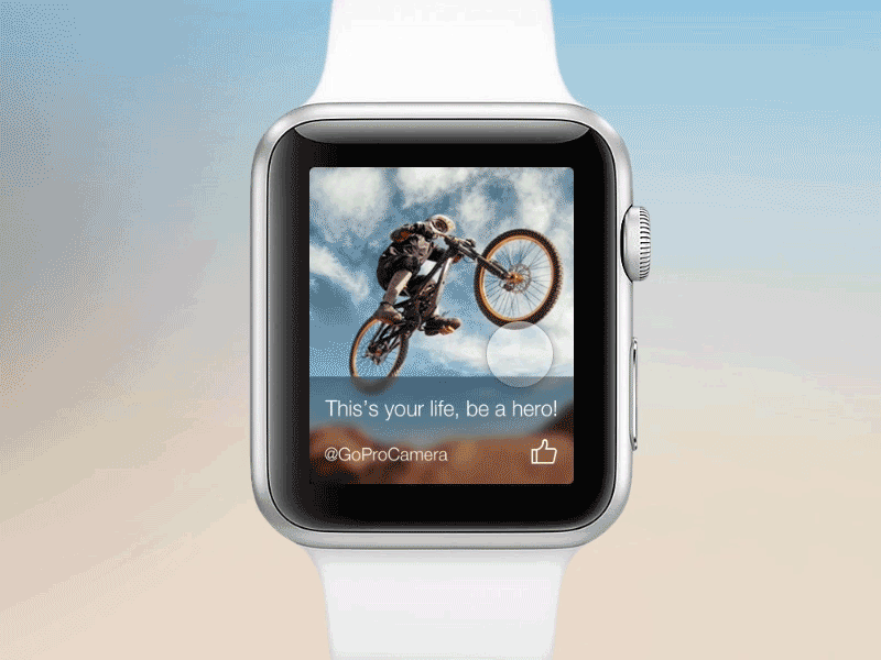 Weibo for Apple Watch demo framerjs gif interaction design ui