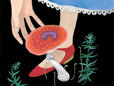 Alice's secret alice book botanical illustration