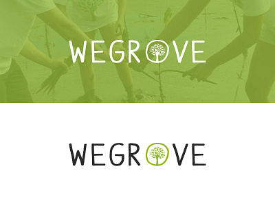 WeGrove Logo eco green logo logotype tree