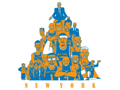 2014 Knicks Triangle Tee amare stoudemire basketball carmelo anthony derek fisher iman shumpert j.r. smith knicks nba new york knicks phil jackson spike lee triangle offense