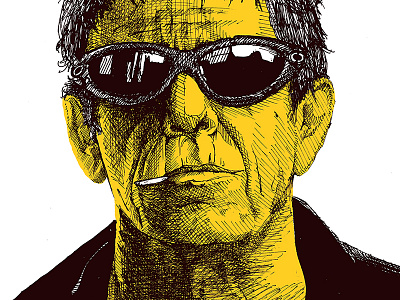 Take a Walk on the Wild Side illustration loureed popart velvetunderground