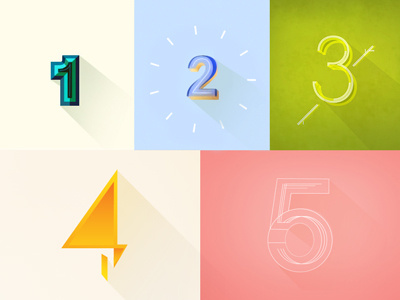 Numeral a Day Challenge! creative fun icon lettering number numeral ordinal type typography vector