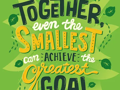 A Bug's Life a bugs life disney hand lettering handwritten type lettering pixar quote quotes typography