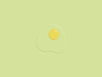 Egg egg flat highlights icon illustration shadows yolk