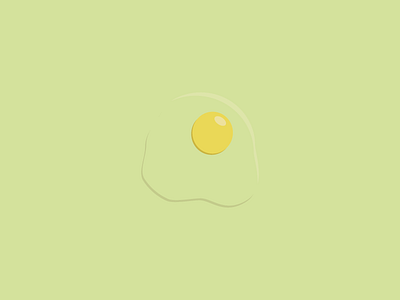 Egg egg flat highlights icon illustration shadows yolk