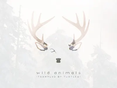 Wild Animals album art deer logo stag trampled by turtles