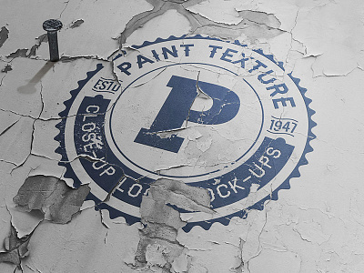 Close-Up Logo Mock-up badge closeup effect identity logo mock up mockup photorealistic photoshop presentation showcase template