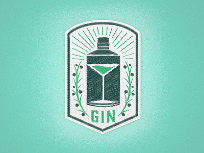 Gin cocktail drink gin liqueur patch shaker