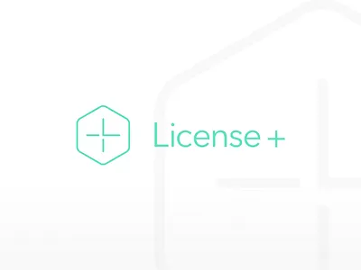 License+ Logo automatic brand logo sub brand
