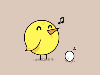 Peep Without End bird child egg mother tweet