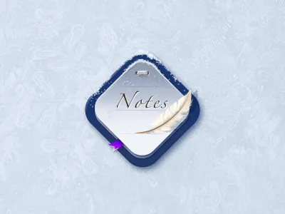 it's snowing icon notes snow