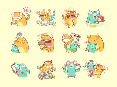 Rocco and Molly (BAND Stickers) band character sticker toon