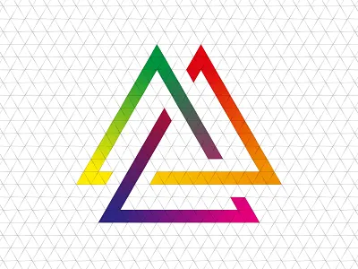 Colorful Triangle colourful t shirt triangle
