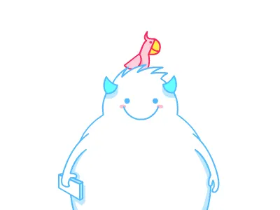 Snowman hana line parrot phone simple snowman