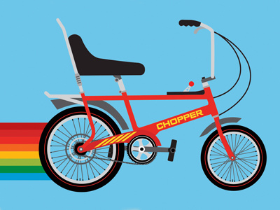 Chopper Bike Print art bike chopper print retro vector