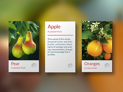 Fruit Tiles fruit interface tile ui