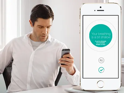 Breathe... breathing ios mobile notification relaxation wearable