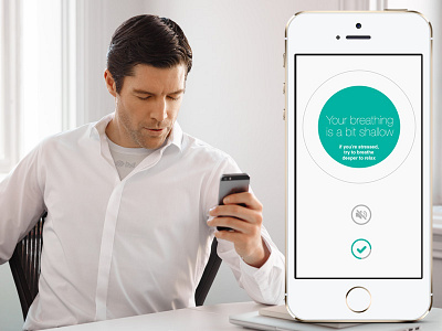 Breathe... breathing ios mobile notification relaxation wearable