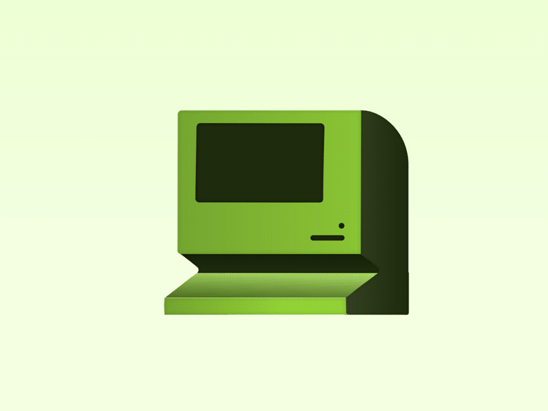 Dribbble evolution animation debut dribbble evolution gif illustration mac