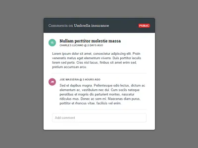 Discussions and comments answers comments discussions help modal questions ui user interface