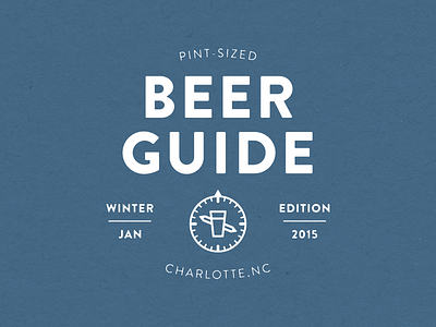Pint-Sized Beer Guide Cover beer cover guide logo pint type typography