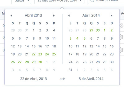 Calendar calendar date days filters minimal month number ui ux web year