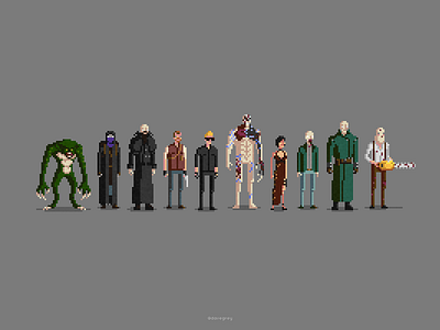 Evil Residents pixel art resident evil