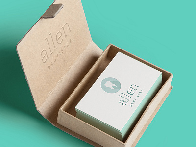 Allen Dentistry branding dentist dentistry friendly logo tooth