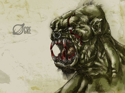 #31DaysOfMonsters DAY 23: Ogre 31daysofmonsters evil illustration monster ogre onion
