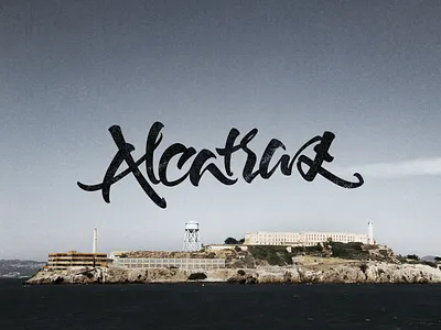 Lettering Practice - Alcatraz alcatraz branding california calligraphy handwriting identity lettering logo script type typography