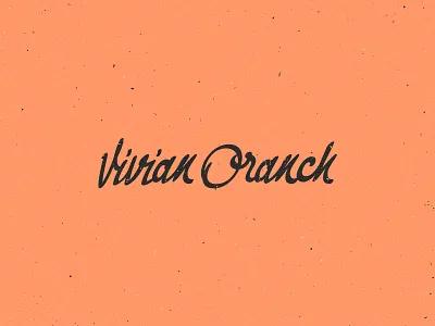 Vivian Oranch brand identity letter logo logotype music type