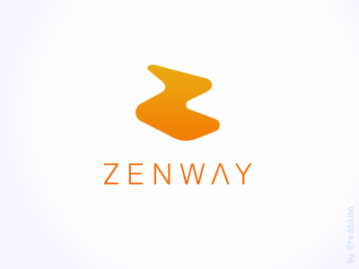 Zen light orange path way z zen