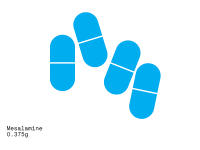 Mesalamine illustration medication