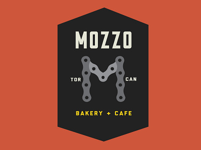 2nd Mozzo Concept badge bakery cafe cycling identity italian logo