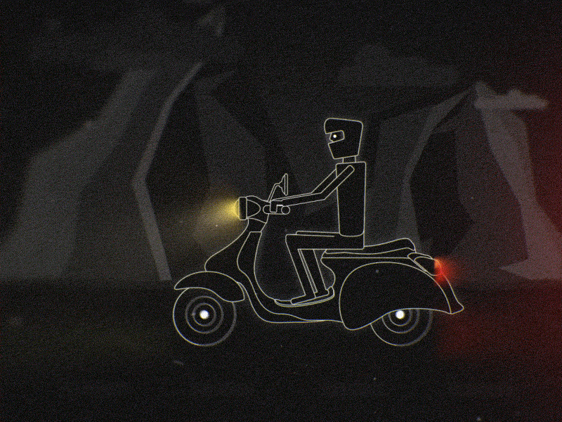 Chaser - Rgb ali alisay animation design flat gif istanbul motion motorcycle say turkey vespa