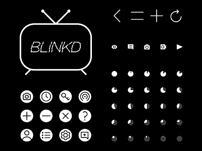 Blinkd icons app iconography icons mobile social media ui user interface ux