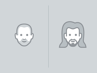 Brother From Another Mother icon ios outline portrait wire