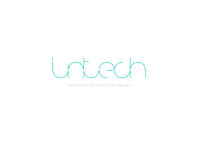 Intech logo innovative logo round thin