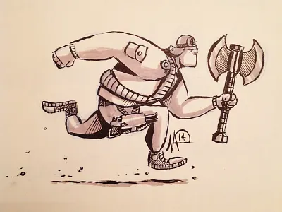 On The Hunt... illustration inktober