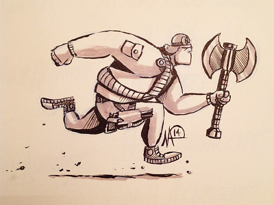On The Hunt... illustration inktober
